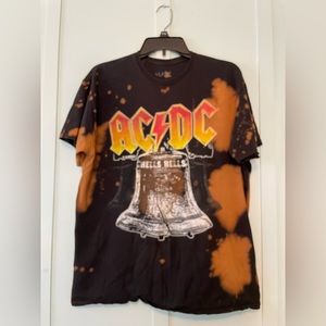 AC/DC hells bells t-shirt, black, size large